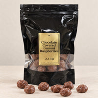 Bonbons gélifiés enrobés de chocolat