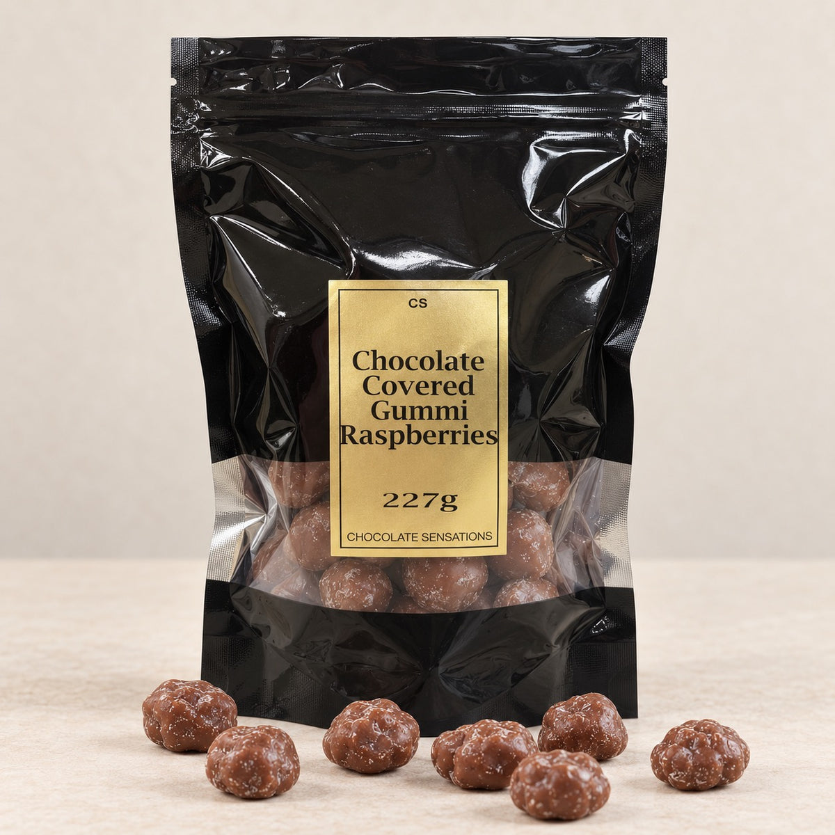 Bonbons gélifiés enrobés de chocolat