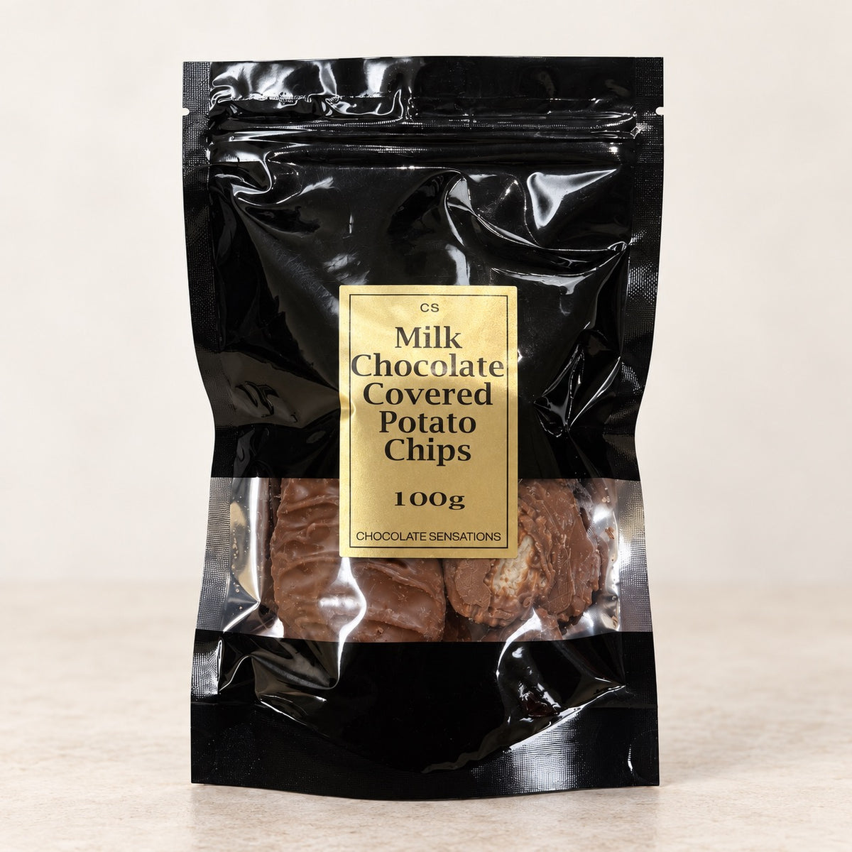 Chips de pommes de terre au chocolat