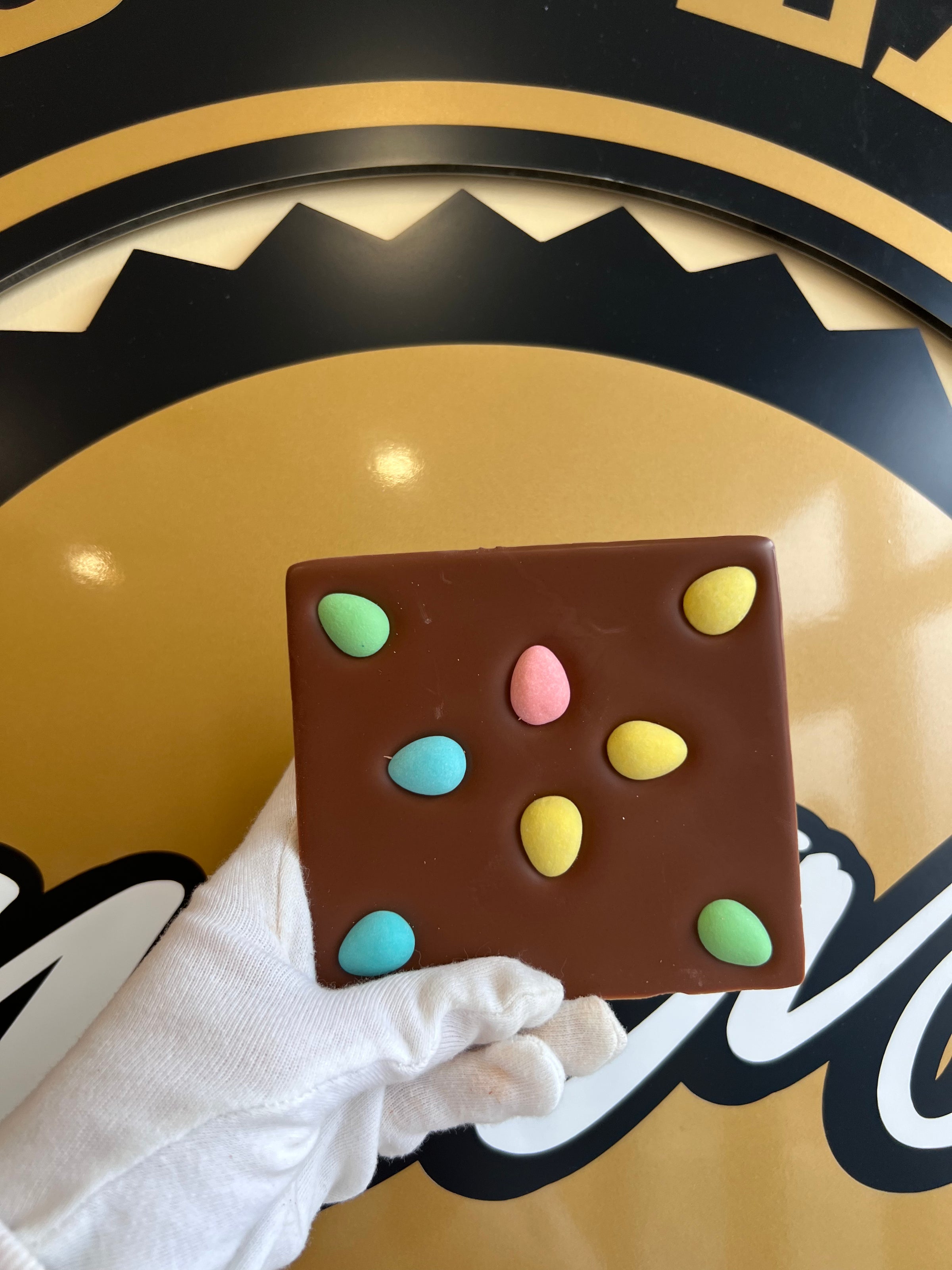 Easter Plaque with Mini Eggs