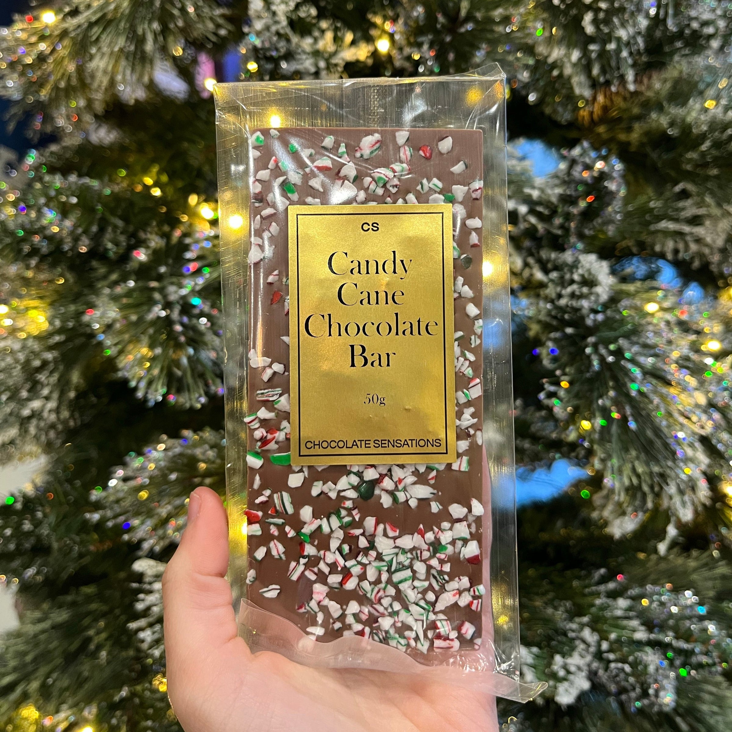 Candy Cane Chocolate Bars